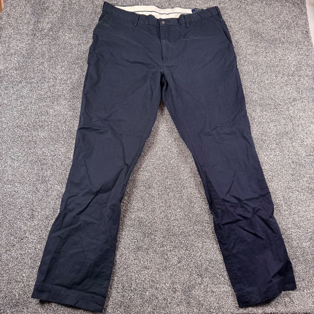 Polo Ralph Lauren Navy Blue Stretch Classic Fit Chino Pants 38x34 (Actual 38x33)